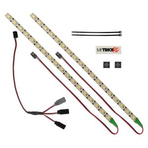 MyTrickRC Red Underbody Glow 12" Gel Coat-Waterproofed Light Strips (2) MYKLS3