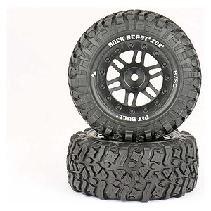 Pit Bull Tires Rock Beast XOR 2.2/3.0 Pre-Mounted Short Course Tires (2) (Basher)