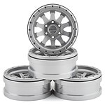 Pit Bull Tires Raceline Clutch 1.9 Aluminum Beadlock Wheels - Silver (4)