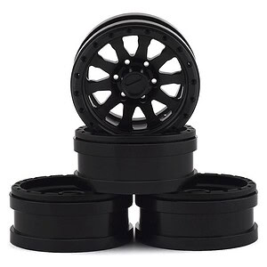 Pit Bull Tires Raceline Clutch 1.9 Aluminum Beadlock Wheels - Black (4)
