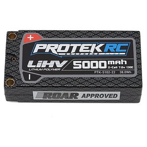 ProTek RC 2S 130C Low IR Si-Graphene + HV Shorty LiPo Battery (7.6V/5000mAh)