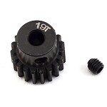 Black gear with 19T marking, designed for RC cars, includes a matching screw.