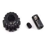 Close-up of black RC car gear, pin, and metal coupling for remote control cars. High-quality replacement parts for RC hobbyists.