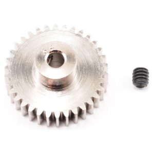 Metal RC car gear with screw, ideal for upgrades, repairs, and enhancing vehicle speed and control.