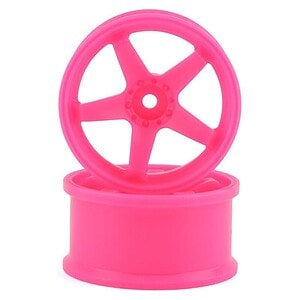 Topline N Model V3 High Traction Drift Wheels - Pink (5mm Offset) (2) TDW-054PK