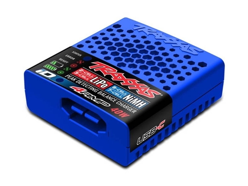 Traxxas EZ Peak USB-C Charger 40W NIMH/Lipo with ID Auto Battery Identification TRA2985