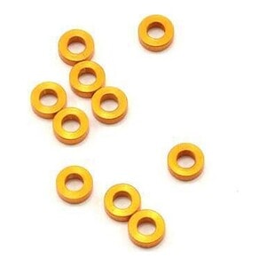X-Ray 3x6x2.0mm Aluminum Shim Set of 10 Orange
