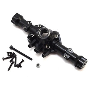 Yeah Racing Traxxas TRX-4 Alloy Rear Axle Housing (Black) (Titanium Coated)