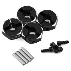 Yeah Racing Aluminum Clamping 12mm Hex (Black) (4) (5.5mm)