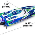 Spartan Self-Righting 36 Brushless Boat Green - 103076-4-grn-specs-rear Spartan Self-Righting 36 Brushless Boat Green