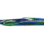 Spartan Self-Righting 36 Brushless Boat Green - 103076-4-spartan-sr-side-grn Spartan Self-Righting 36 Brushless Boat Green