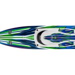 Spartan Self-Righting 36 Brushless Boat Green - 103076-4-spartan-sr-top-closed-grn Spartan Self-Righting 36 Brushless Boat Green