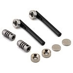 Heavy-duty RC car shock absorbers and suspension parts for off-road racing.