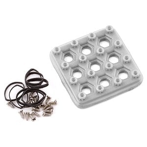 Sideways RC Scale Drift Bumper Retainers (Silver) SDW-BUMPERRETAINERS-SL