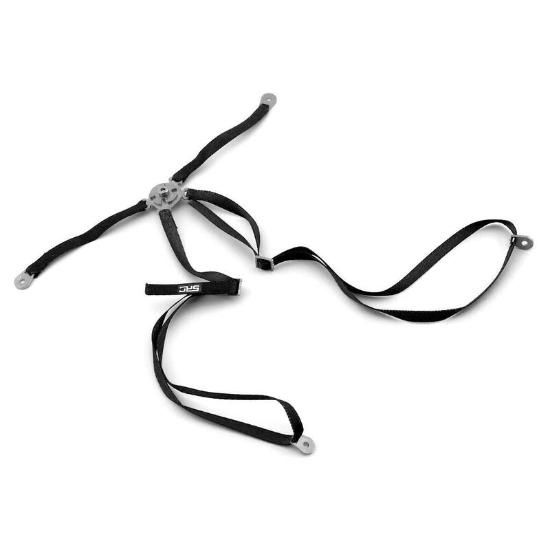 Sideways RC Scale Drift Bucket Seat Harness (Black) SDW-HARNESS-BK