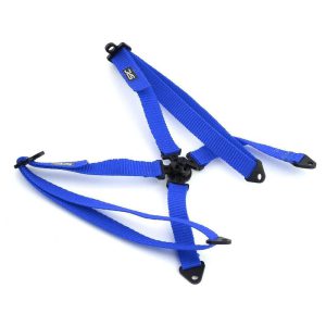 Sideways RC Scale Drift Bucket Seat Harness V2 (Blue) SDW-HARNESS-V2-BL