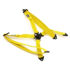 Sideways RC Scale Drift Bucket Seat Harness V2 (Yellow) SDW-HARNESS-V2-YL