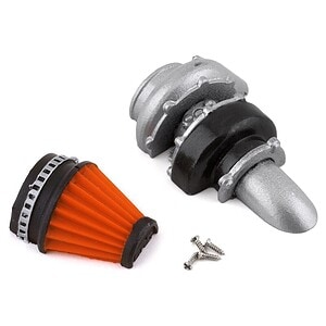 Sideways RC Scale Drift Half Turbo 2 w/Cone Filter (Orange) SDW-HTURCONEV2-OR