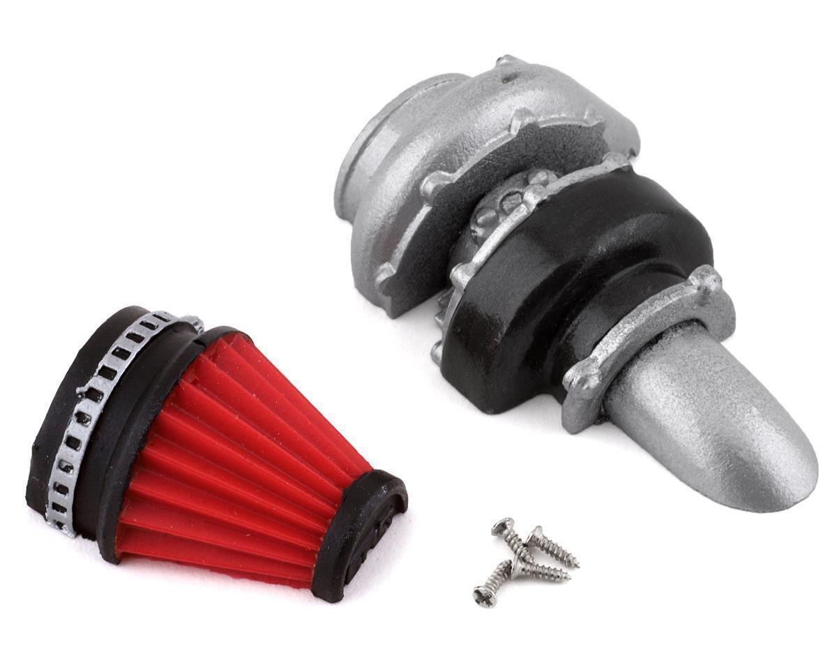 Sideways RC Scale Drift Half Turbo 2 w/Cone Filter (Red) SDW-HTURCONEV2-RD - sdw-hturconev2-rd-jpg Sideways RC Scale Drift Half Turbo 2 w/Cone Filter (Red) SDW-HTURCONEV2-RD