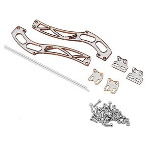 Sideways RC Lightweight Polycarbonate Wing Mount V2 (Clear) SDW-LW-WM-V2