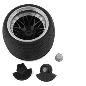 Sideways RC Radio Grip Wheel V3 (Black Chrome) SDW-RADIOGRIPV3