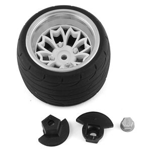 Sideways RC Radio Grip Wheel V5 (White Chrome) SDW-RADIOGRIPV5