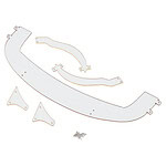 Sideways RC Polycarbonate Front Scale RB Splitter (Clear) SDW-RBSPLITTER