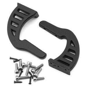 Sideways RC Swan Neck Scale Drift Wing Mounts V2 (Black) (2) SDW-SNMOUNT-V2