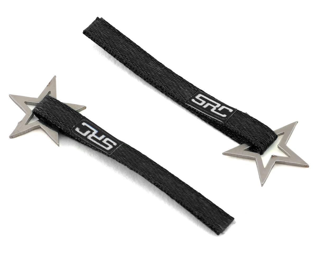 Sideways RC Scale Drift Nylon Tow Strap w/Star Hook (Black) (2) SDW-TSL-STARH-BK
