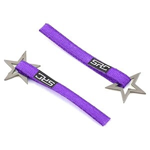 Sideways RC Scale Drift Nylon Tow Strap w/Star Hook (Purple) (2) SDW-TSL-STARH-PU