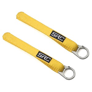 Sideways RC Scale Drift Nylon Tow Sling w/Steel Ring (Yellow) (2) SDW-TSL-STEELRING-YL