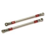 Integy RC Model Machined 120mm Titanium Suspension Links 2 for Axial SCX-10 & Other Crawlers C25818RED