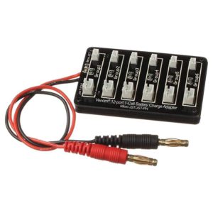 Venom 12-Port 1-Cell 3.7V LiPo Battery Charge Adapter with Micro JST/JST-PH Plug