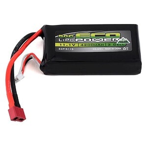 EcoPower Trail 3S Shorty 50C LiPo Battery (11.1V/4200mAh)