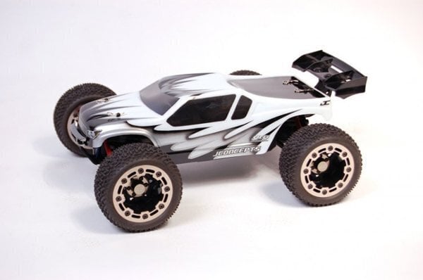 High-performance RC off-road racing car with durable tires and sleek design for competitive RC car racing.