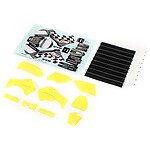 Losi Yellow Plastics w/Wraps: PM-MX LOS260003