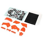 Losi Orange Plastics w/Wraps: PM-MX LOS260004