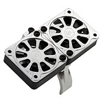 PowerHobby 55-58mm Motor Mount w/Dual 8.4v 40mm Fans - Silver PH1291Silver