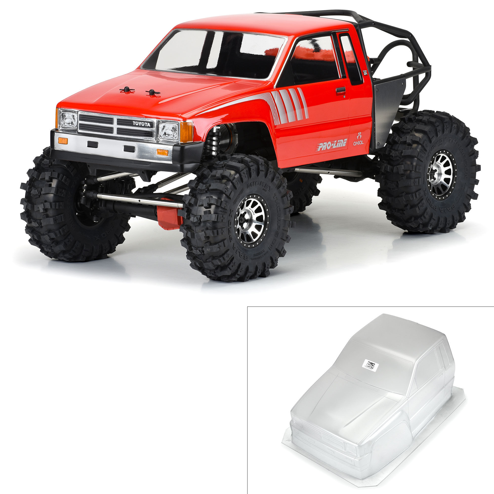 Pro-Line 1/6 1985 Toyota Hilux SR5 Cab-Only : SCX6 - PRO362200 - Body (Clear)