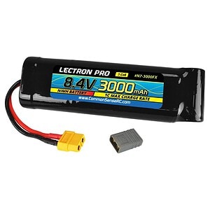 Common Sense NiMH 8.4V 7-Cell 3000mAh Flat Pack with XT60 Connector + CSRC Adapter