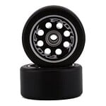 Exotek 22S Drag Aluminum / Delrin Wheelie Wheels - Black (2)