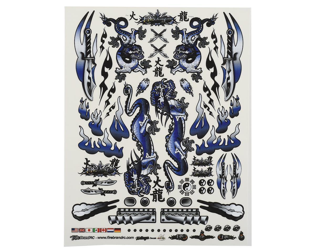Firebrand RC Concept Dragon Decal (Blue) (8.5x11)
