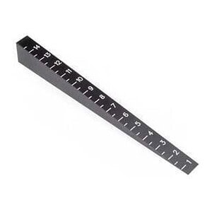 Hudy Chassis Ride Height Gauge 0mm to 15mm Beveled HD107715