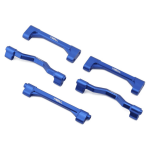 Treal Hobby Losi LMT Aluminum Chassis Cross Brace Set (Blue) (5)