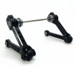 Treal Aluminum 7075 Sway Bar Set (F/R) 2pcs (Black) for Losi LMT