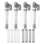 PowerHobby Axial SCX24 Aluminum Threaded Long Travel Shocks Micro Crawler Grey