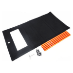 Jeep 4 Dr Soft Top Black Orange Rod