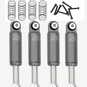 PowerHobby Aluminum 32mm Internal Spring Air Shocks Axial SCX24 (Grey)