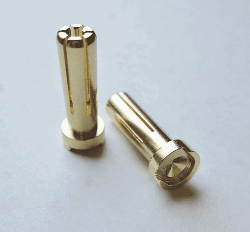 TQ Wire 2507 5mm Low Profile Male Bullet Connector (Gold) (2) - image-156 TQ Wire 2507 5mm Low Profile Male Bullet Connector (Gold) (2)
