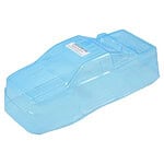 Clear blue RC car body shell for remote control racing cars. Perfect for customizing your RC car.